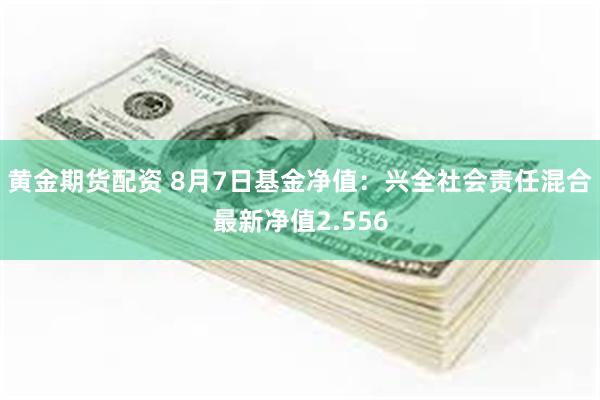 黄金期货配资 8月7日基金净值：兴全社会责任混合最新净值2.556